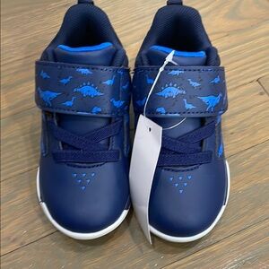 Navy Blue Kids sneakers with Dinosaur Print 7 toddler boy BNWT